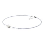 Colier cu perla naturala si pietre cu argint DiAmanti 242-06-G